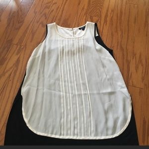 Etcetera Sleeveless Tuxedo Top